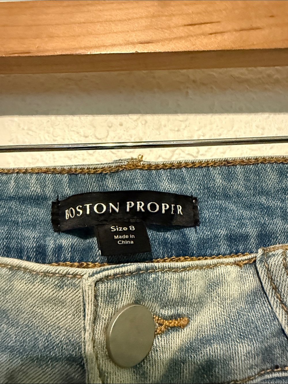 Perfect Boston Proper embellished pearl ankle jeans 8 - Picture 5 of 8